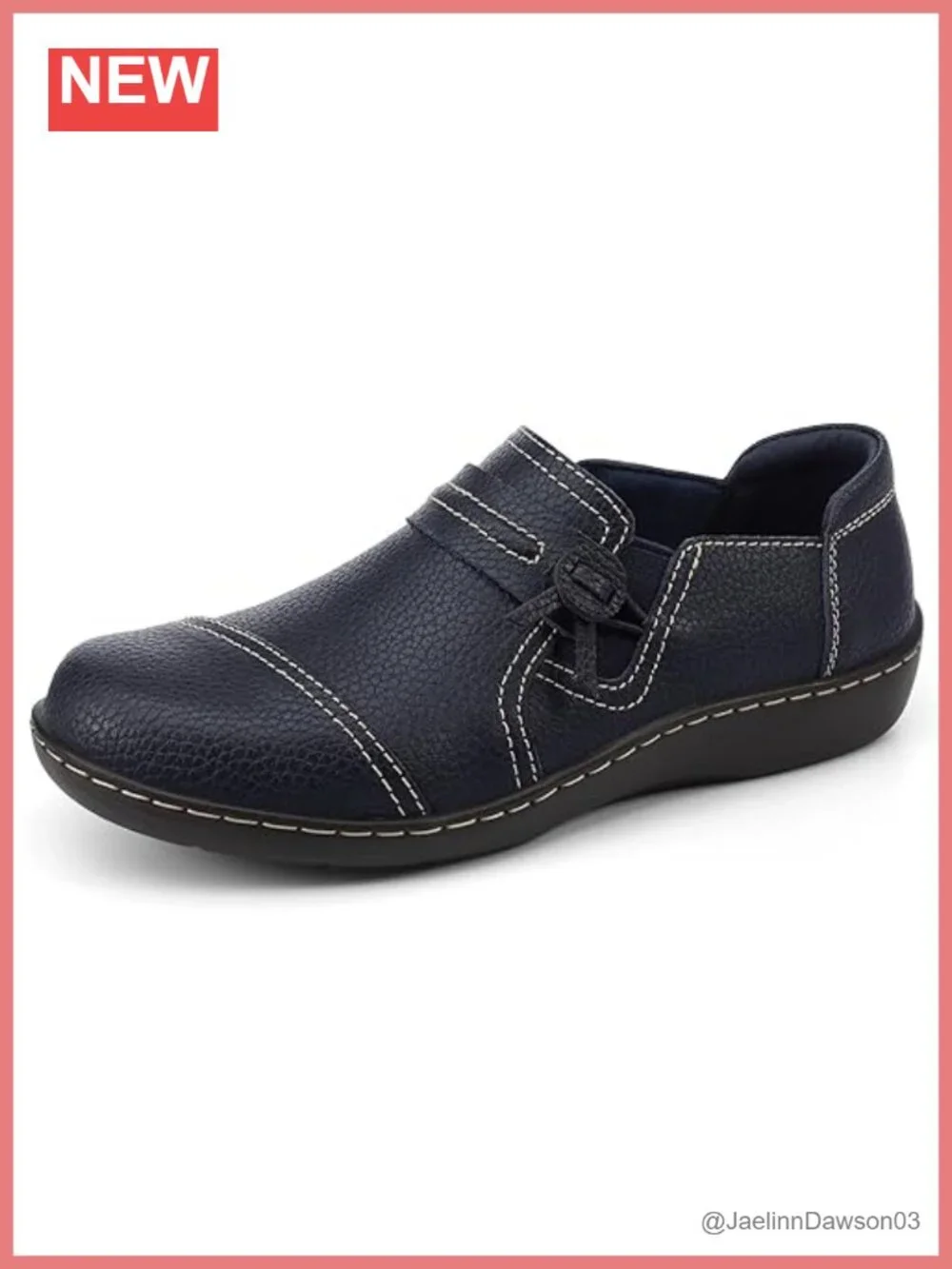 Women's Classic Comfort Leather Loafers Slip-Ons Casual Dress Shoes Lightweight